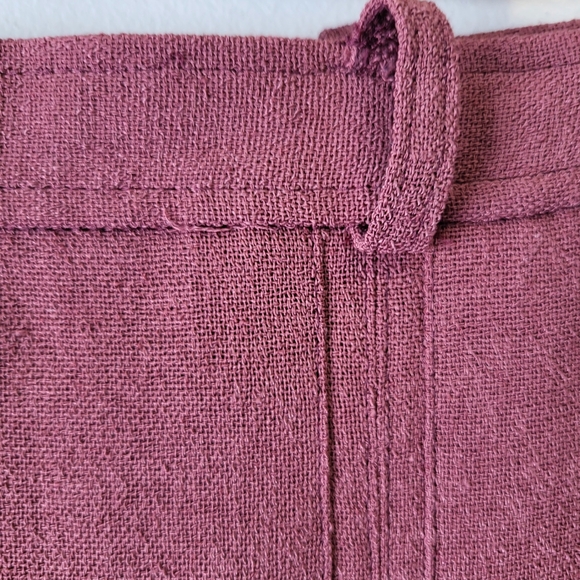 Vintage unbranded dusty rose A-line front pleated skirt Size 6 - Picture 5 of 10